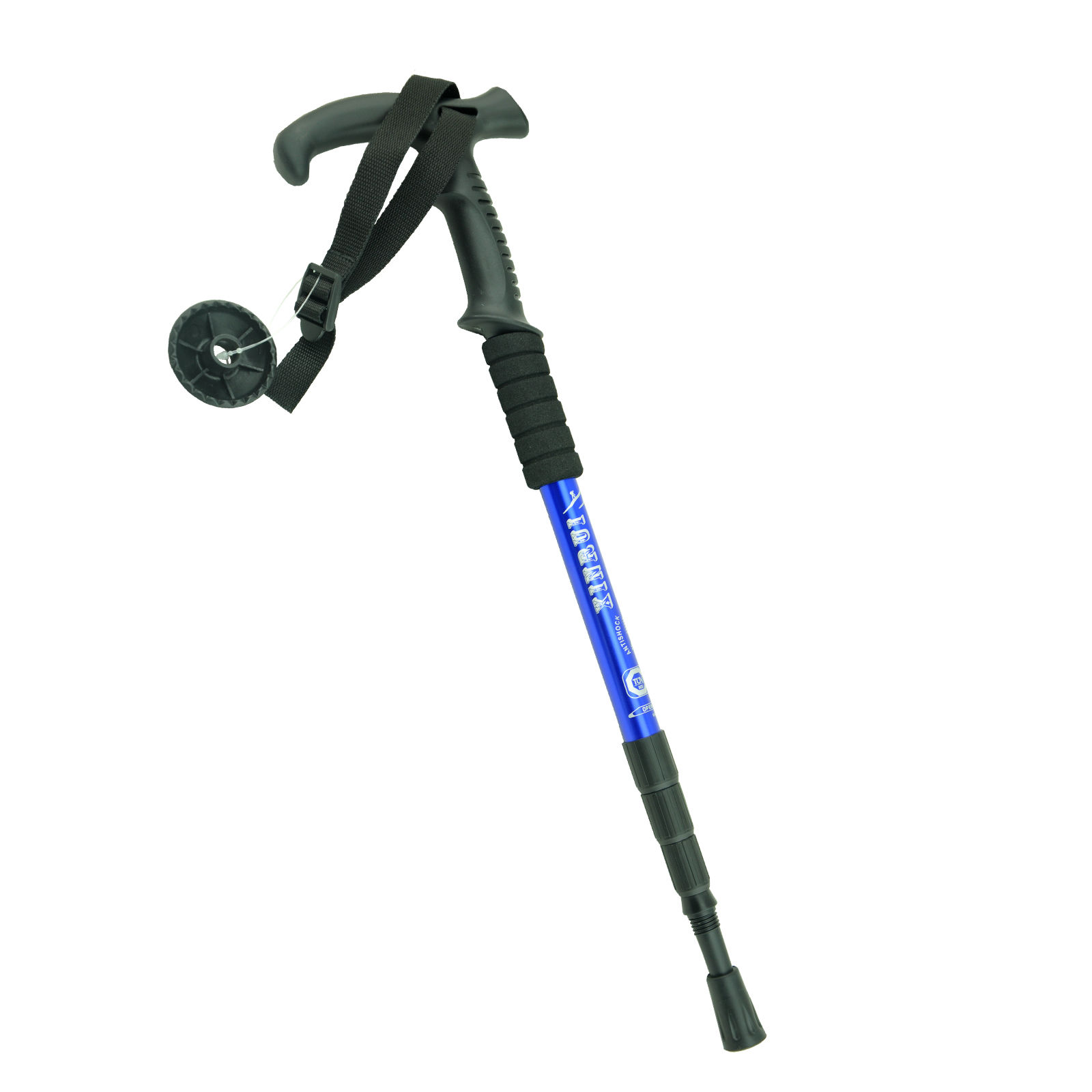Telescopic Trekking Walking Hiking Stick Pole Adjustable Length Anti